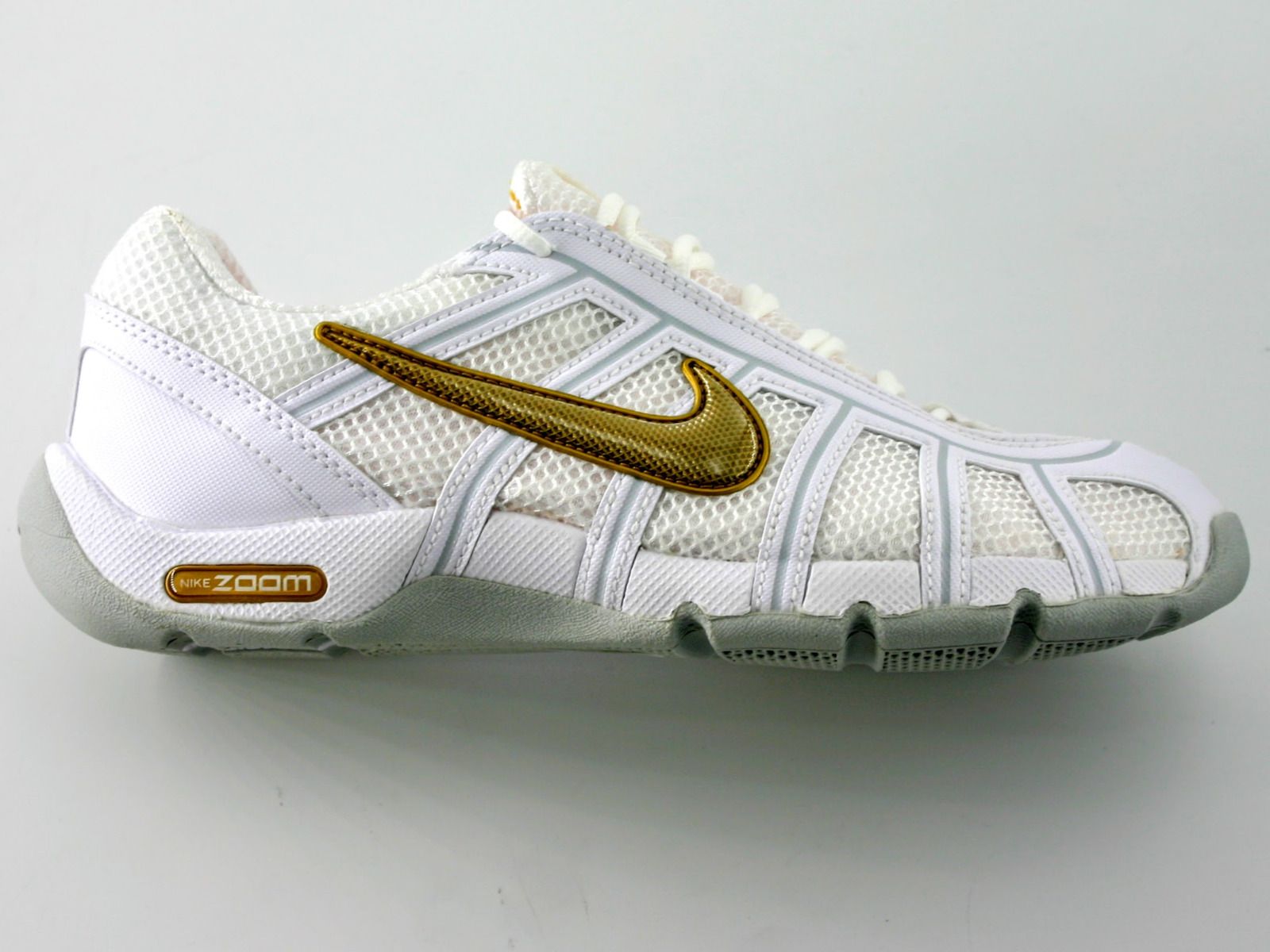 white & gold shoes